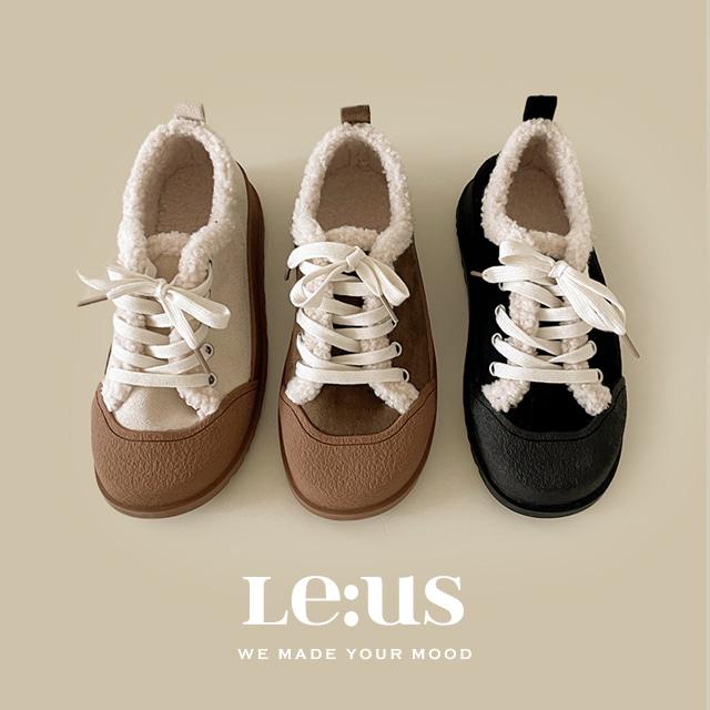 더르어스 (당일발송) [MADE] 루키 스웨이드 털안감 슬립온 통굽 로퍼&스니커즈4TYPE