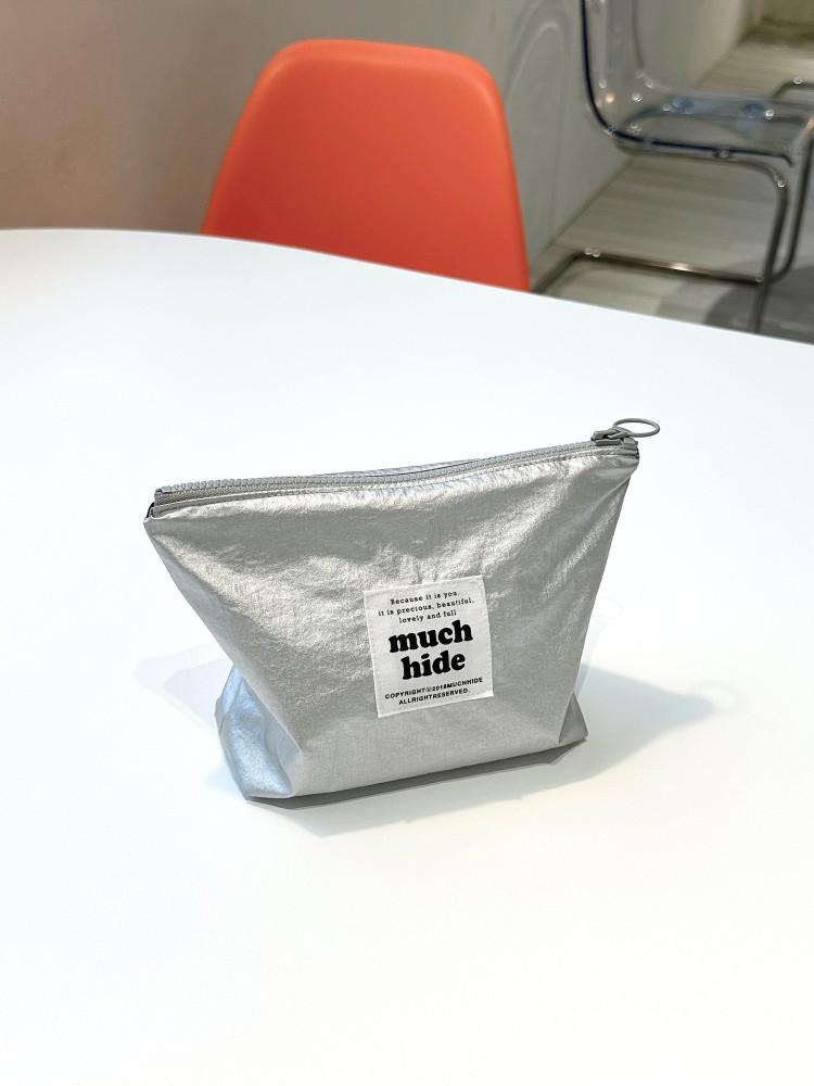 머치하이드 MHE SILVER POUCH 실버파우치 지퍼파우치