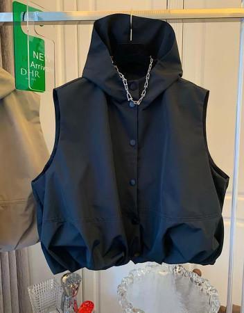 클라우드 후드 또또 스트링 조끼(4color)