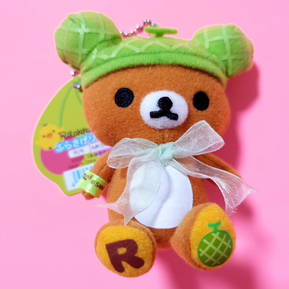 [쉐비클럽] 리락쿠마 메론빵 메론 인형 키링 스트랩 열쇠고리