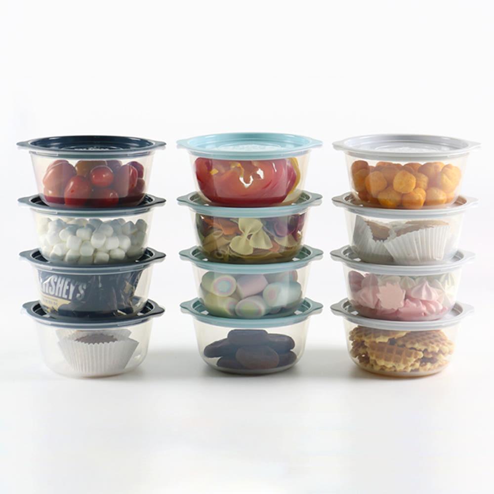 13P 전자레인지 밀폐 보관용기 냉동밥 소분 투명 보관통 275ml 