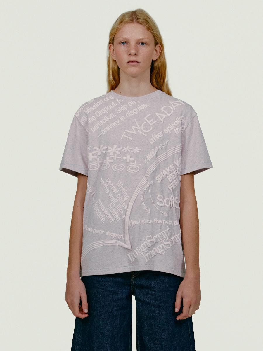 Imagiscript Tee Pink