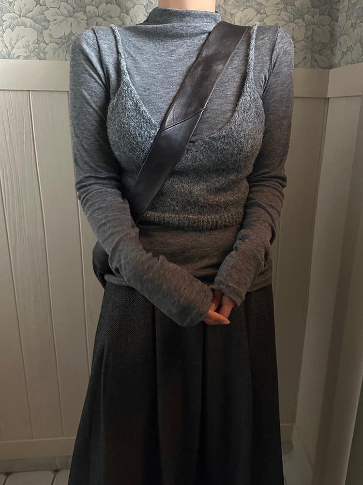 [룸룸] 알파카 뷔스티에 니트 (4color)