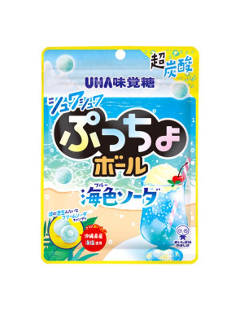 UHA 미각당 슈와슈와 푸쵸볼 바다색 소다맛 50g