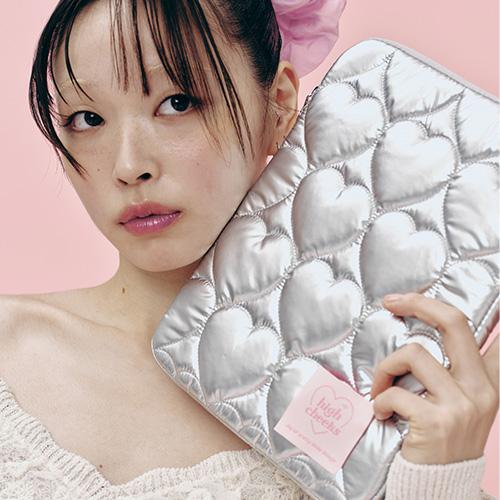 [11/1]Heart Padded iPad Pouch(11inch)_HC239OPC001M