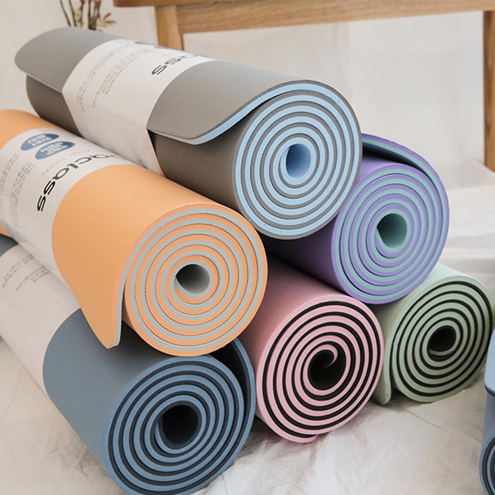 모아클래스 TPE 요가매트 6mm 안밀리는 두꺼운 운동 홈트 헬스 필라테스 매트 스탠다드