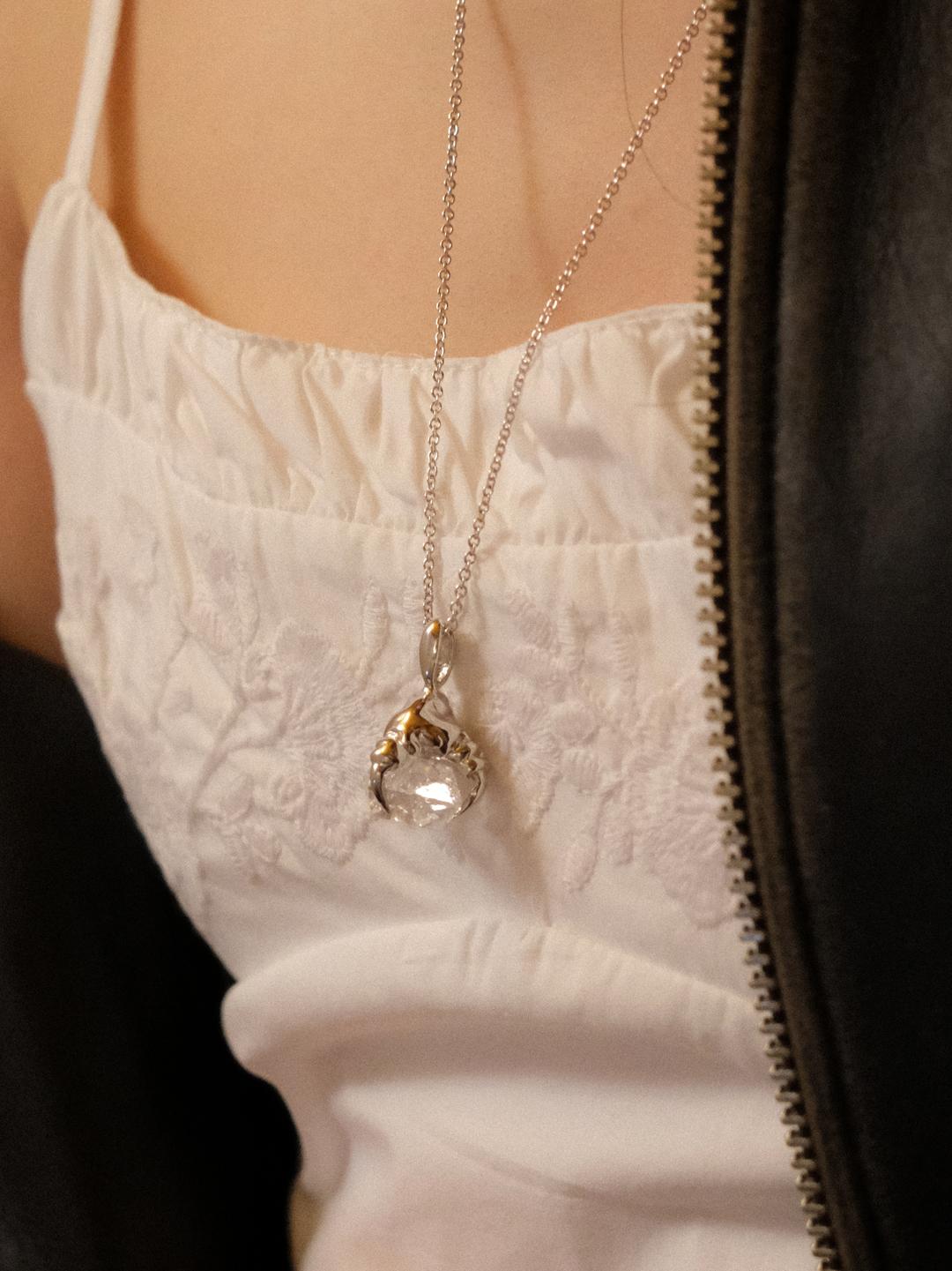 herkimer dragon necklace