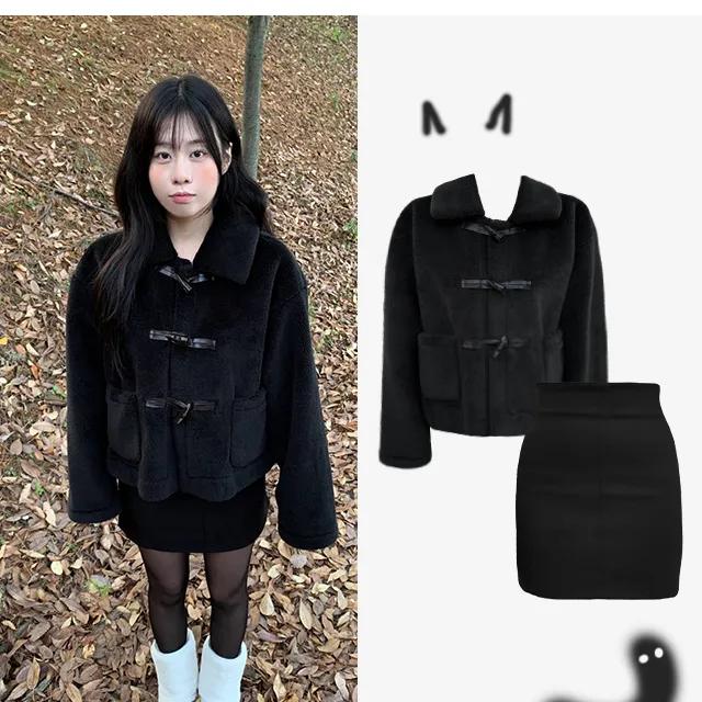 [4천돌파!] [카체떡볶이에디션] [단독컬러] 더블랙 떡볶이 코트