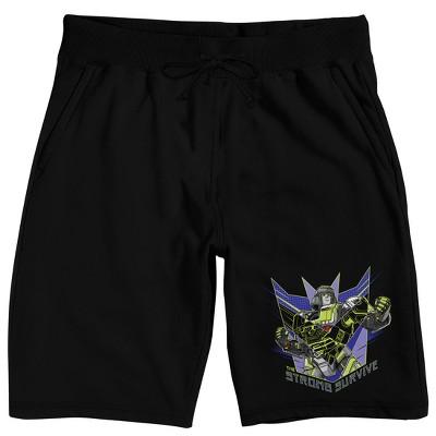 Transformers One "Only the Strong Survive" D16 Men's Black Sleep Pajama Shorts-Large