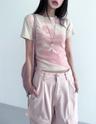 art washing crop tee