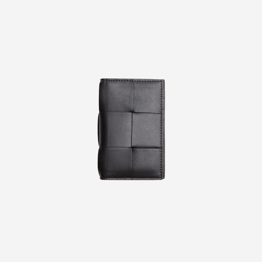 Bottega Veneta Flap Card Case Black