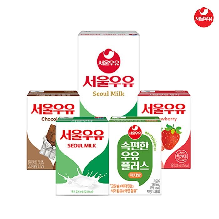 [티몬] [T프라임] 12%중복쿠폰가 21,640원+서울우유 흰우유/초코/딸기 200mlX48팩