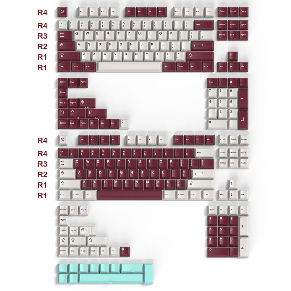 아이페이 키캡 신금형 GMK 유루 테마 ABS 이중사출 체리 프로파일 253키