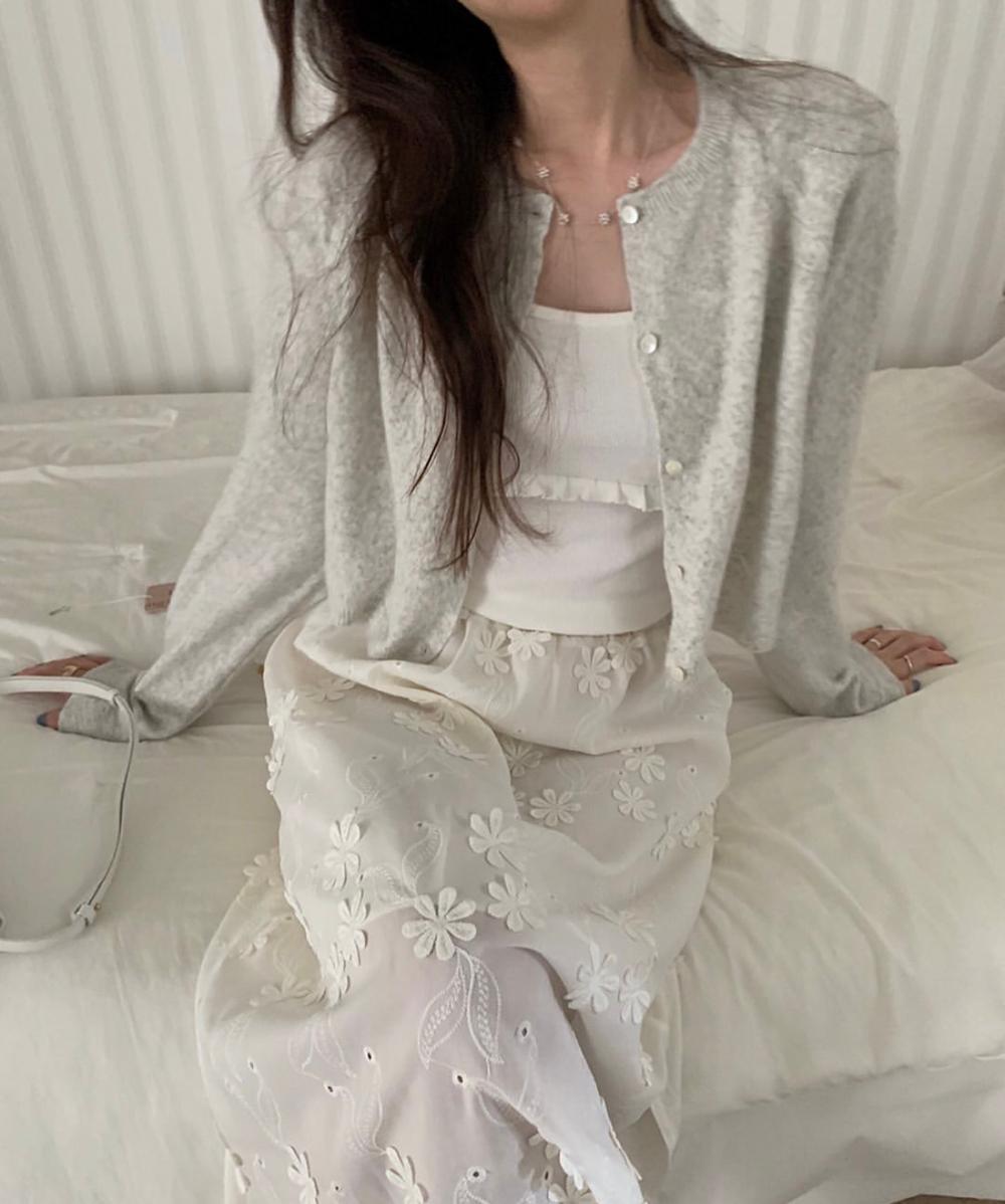 버나뎃 [당일 핑크,민트]Pyt 엘빈 크롭 가디건 (4col) 프영띵 프리티영띵