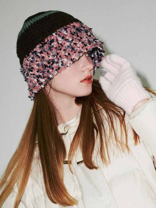 Fluffy Ring Crochet Hat (4 Colors)