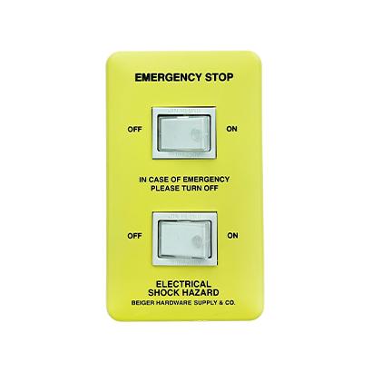 BH Emergency switch 2구_yellow