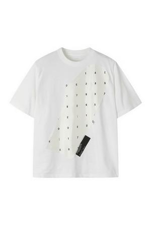 [RE;CODE] Sleeve patterned patchwork T-shirt