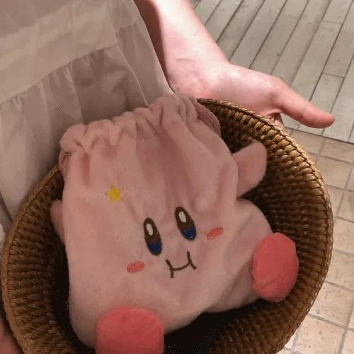 (주문폭주)❤️귀여운 입 커비 파우치 스트링파우치 화장품파우치