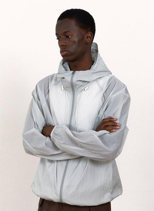 시스루 윈드브레이커 (그레이)