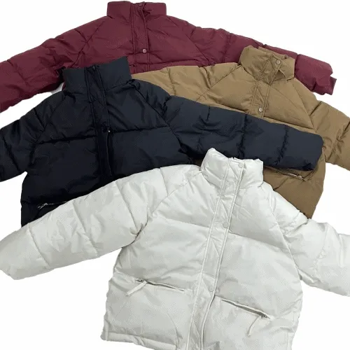 [가성비최고/빵빵] 컬러 지퍼 크롭 패딩