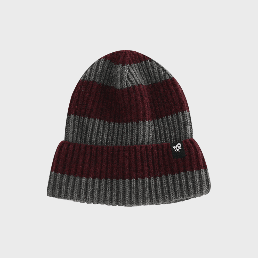 [29CM단독] STRIPE LAMBSWOOL BEANIE (MOCHA)