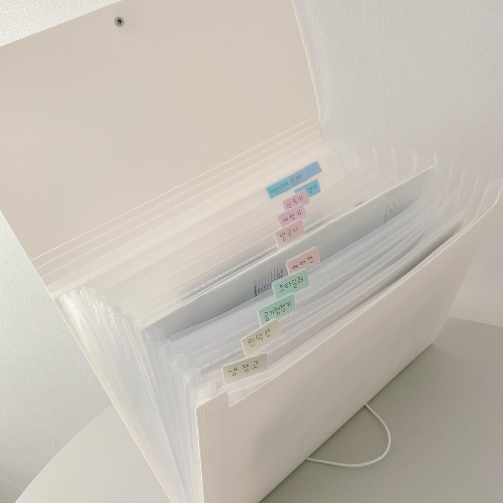 살림공간 아코디언파일 정리파일