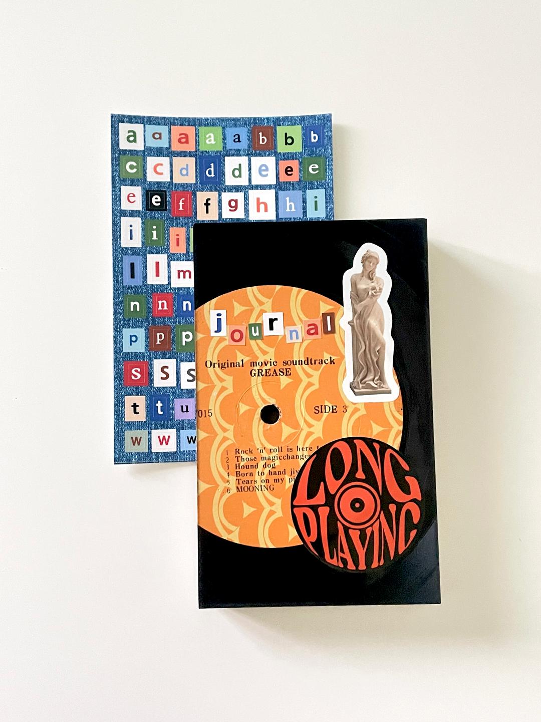 콜라주 알파벳 스티커 - 소문자