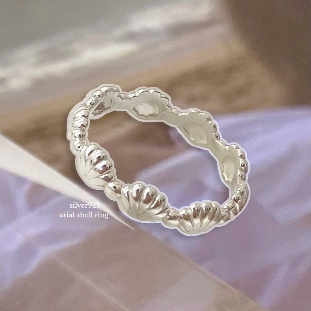 [silver925] 에리얼 쉘 반지
