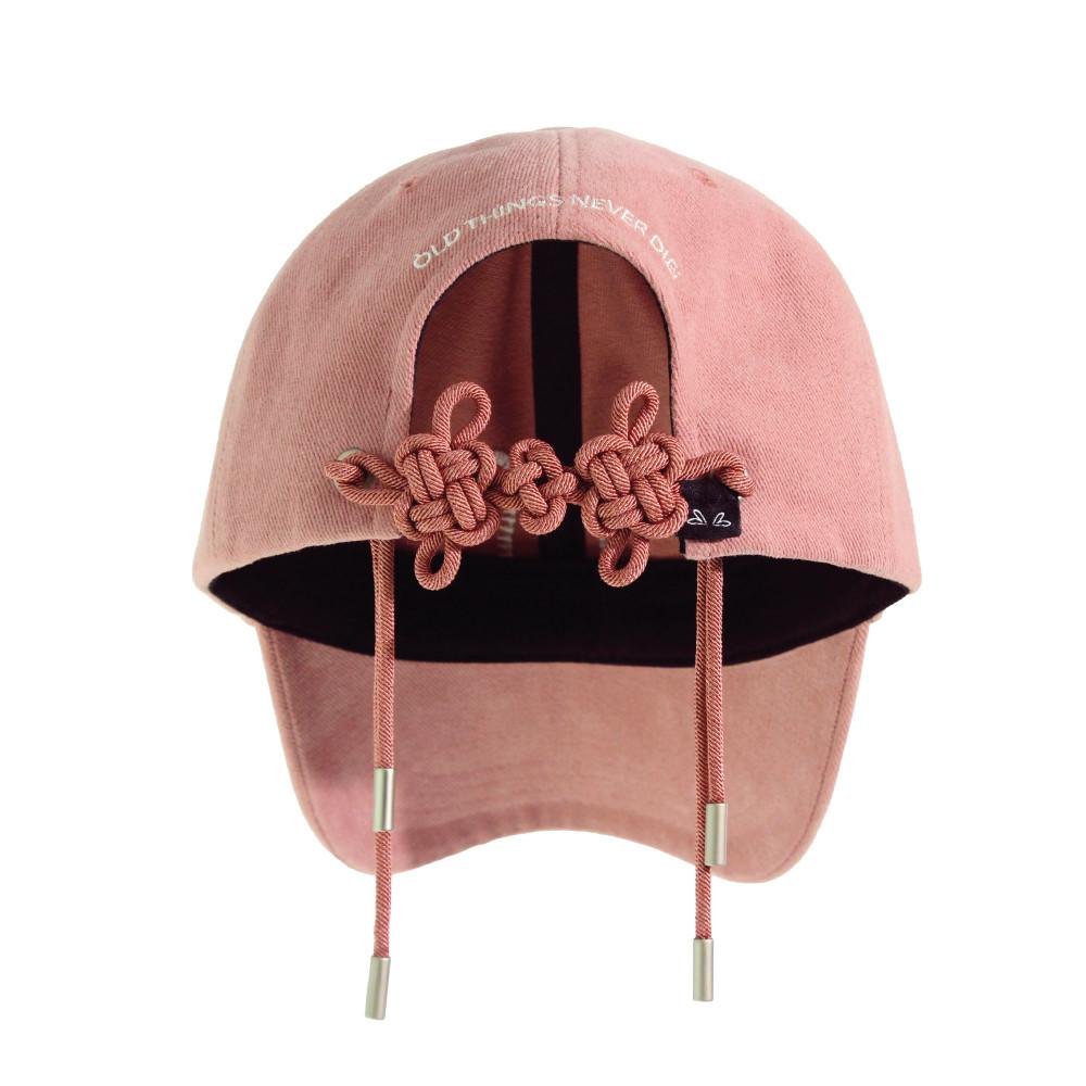 DOUBLE HEART KNOT CAP - PINK