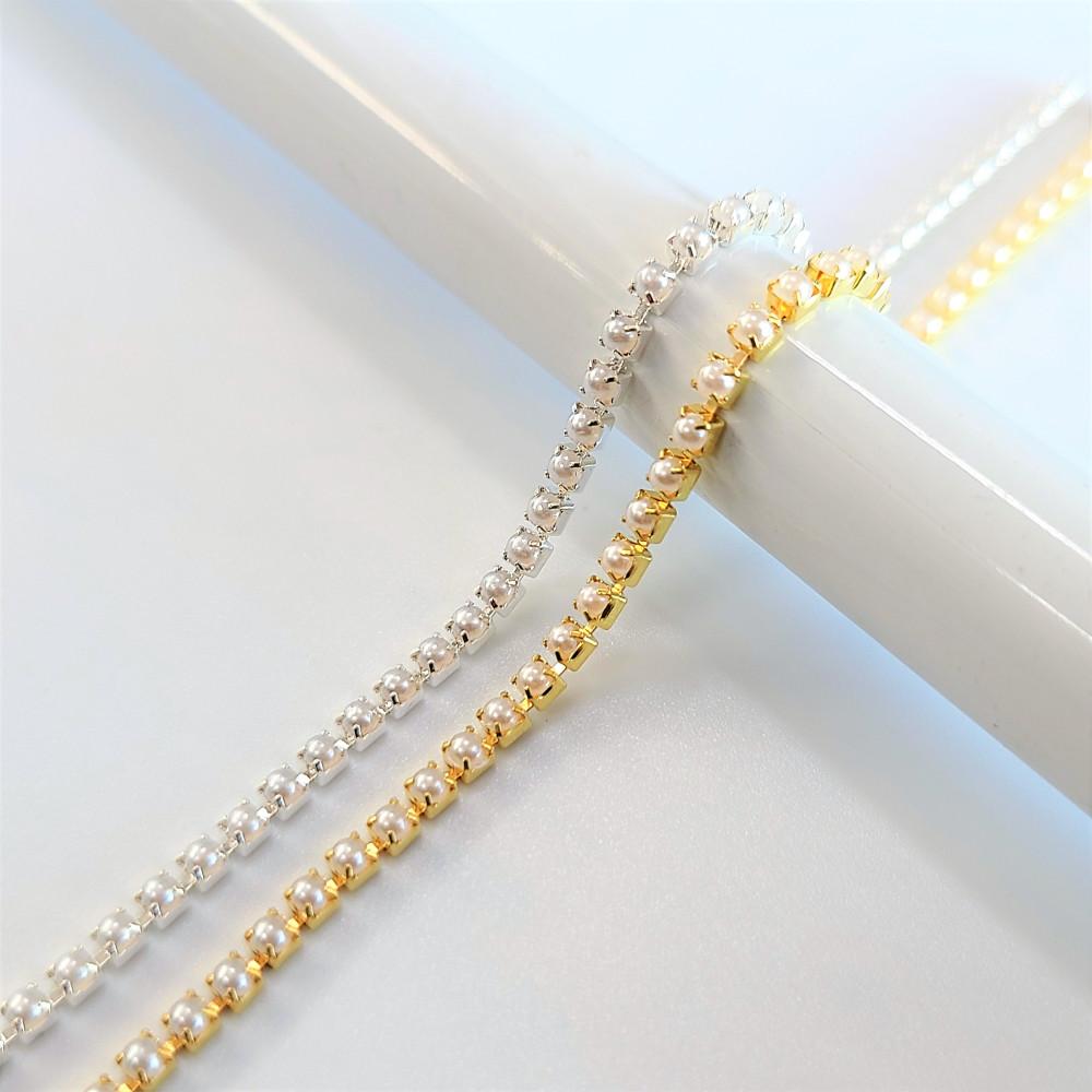 네일 체인 파츠 진주체인