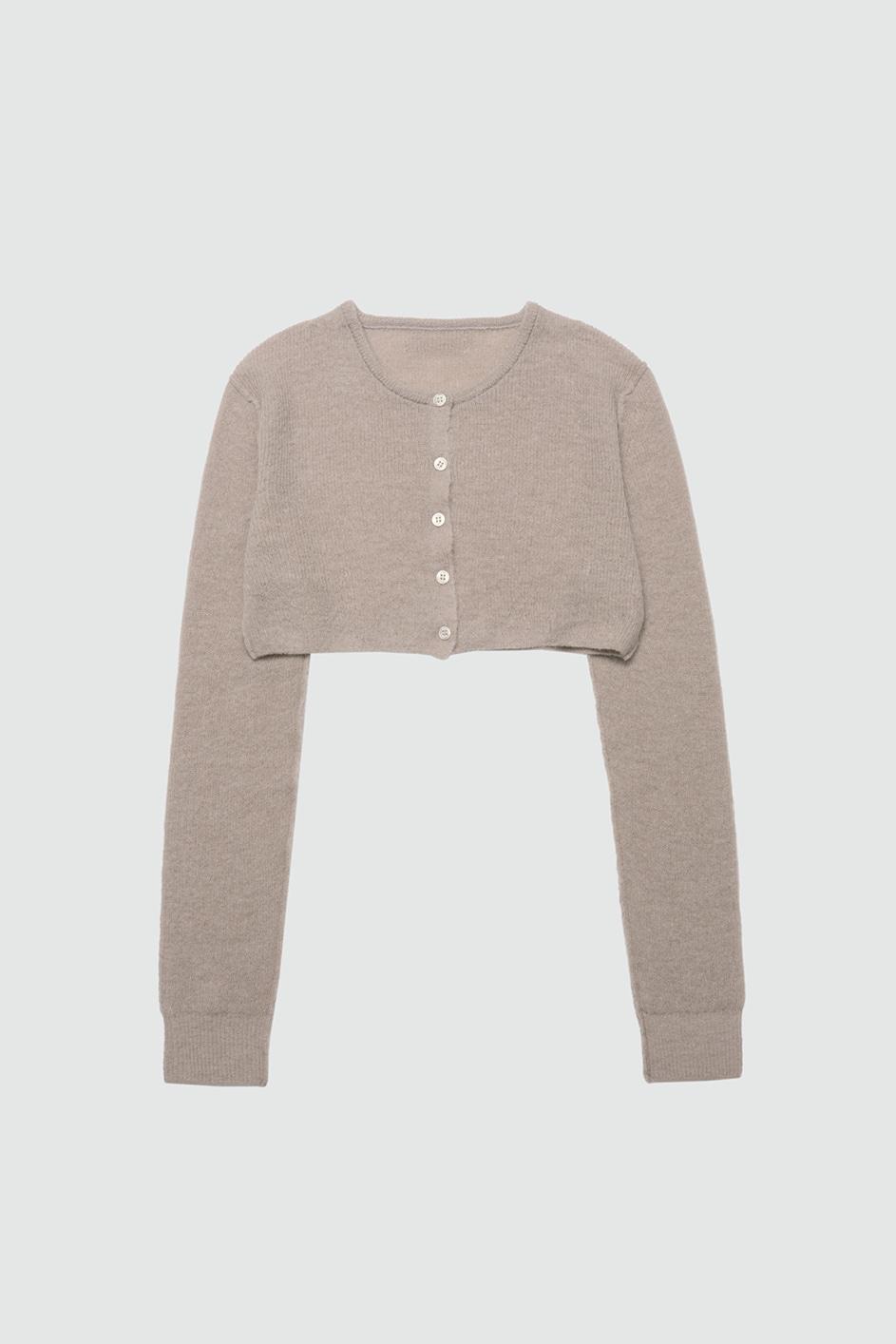 ALPACA CROP KNIT TOP, LIGHT BEIGE