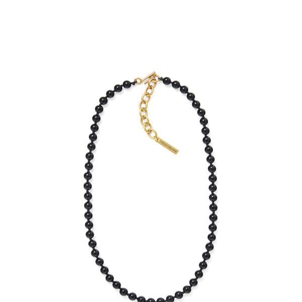 Black Onyx Necklace 6mm (브라스 클라스프)