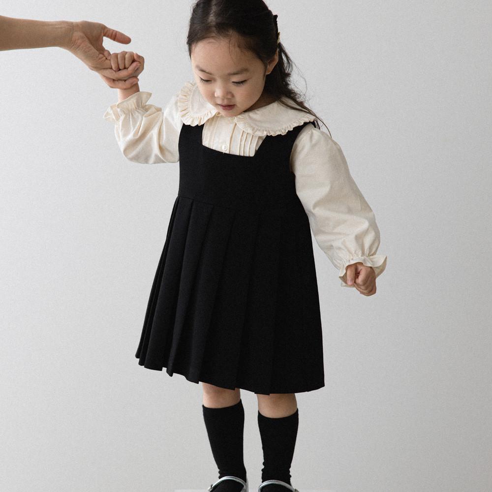 클래식 플리츠 원피스 아기 유아 아동 여아 원피스 하객룩