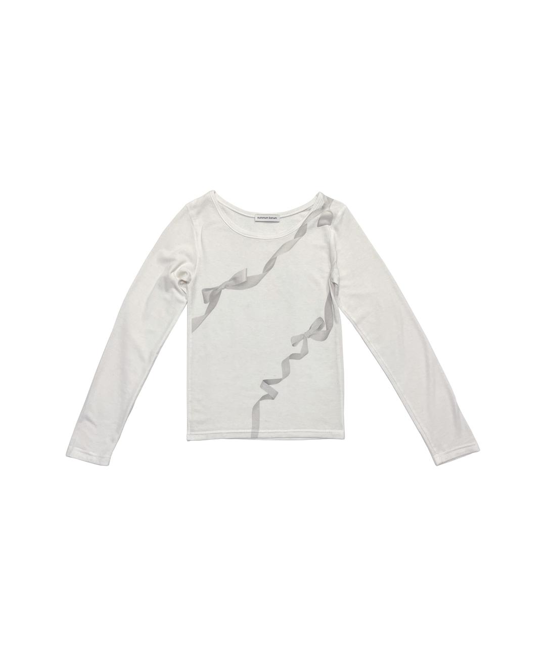 Flowing ribbon T-shirt