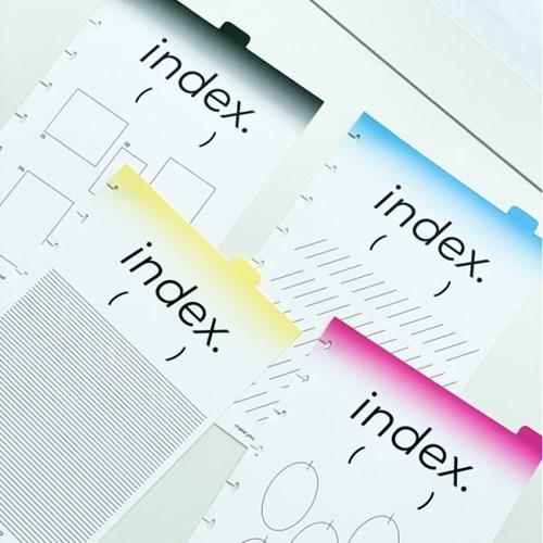 [A03]INDEX PAPER (A5 버섯노트 8공 인덱스페이퍼)