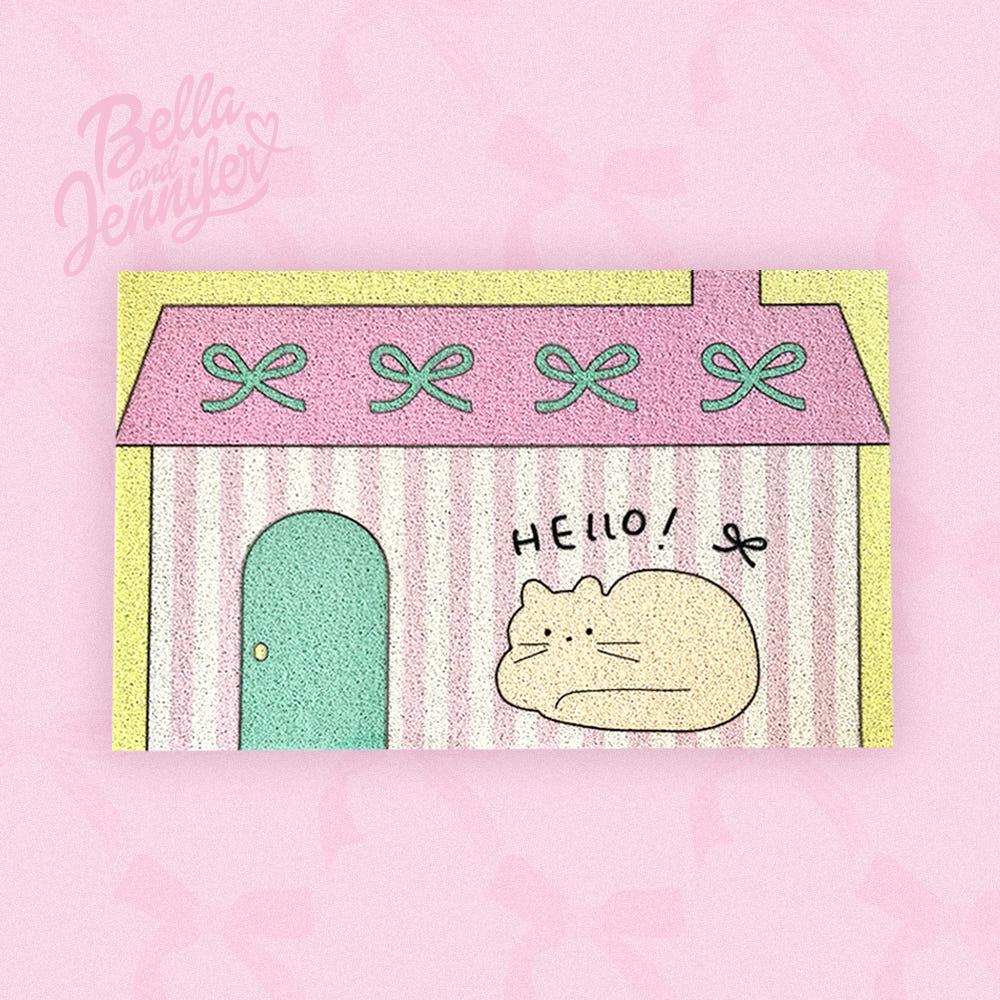 애니멀 하우스 코일 도어 매트 3 types 유니크 키치 현관 발매트 카페 매장 인테리어