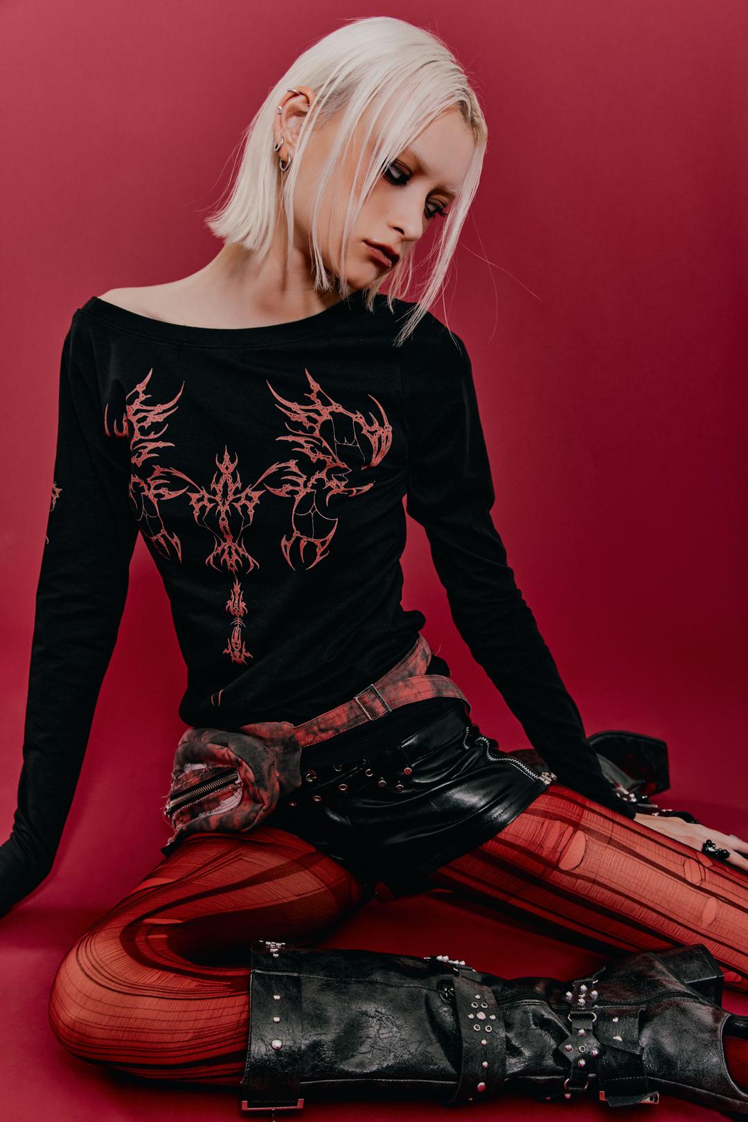 TATTOO Loose Long-sleeve (black)