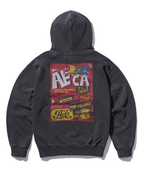 CLOVER HOLIDAY HOODIE SWEAT-WASHED CHARCOAL