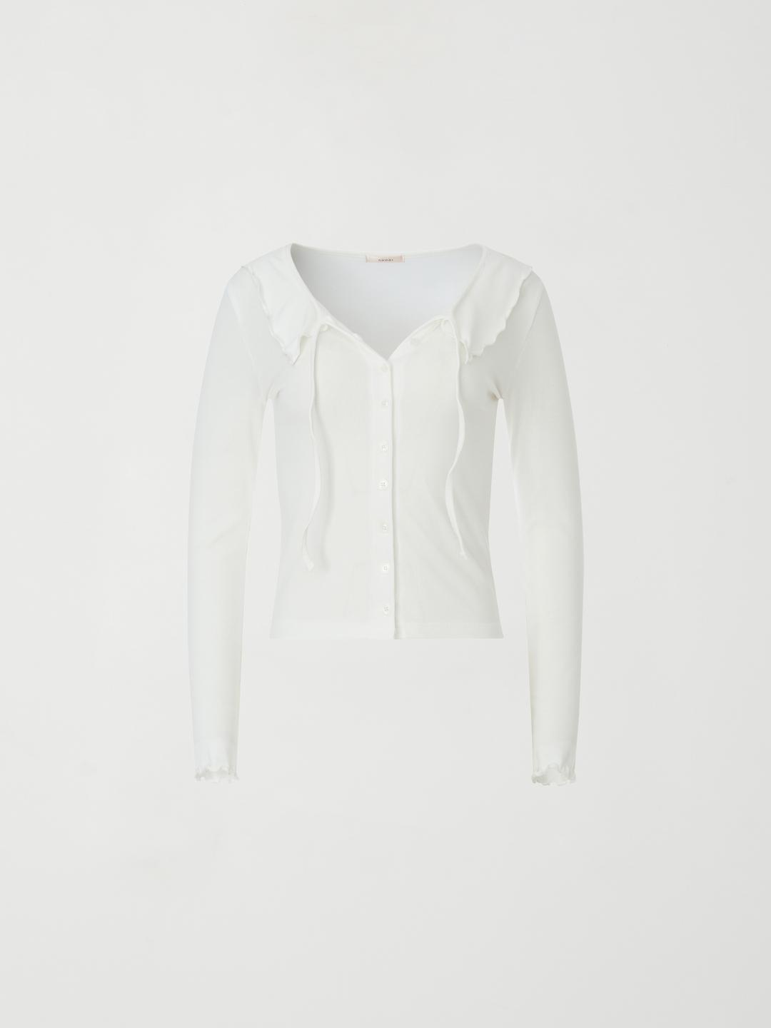 제니오 블루미 프릴 가디건