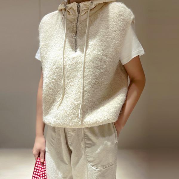 맥케이진패딩조끼(울혼방)