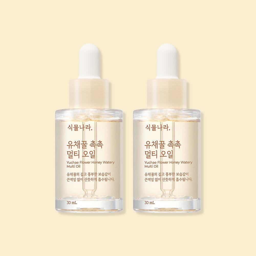 식물나라 유채꿀 촉촉 멀티오일 30mL x 2개 더블기획