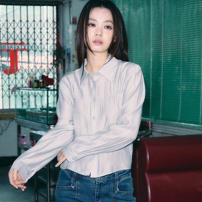 페이즐 핀 포인트 셔츠 [아이스 오로라 ST]