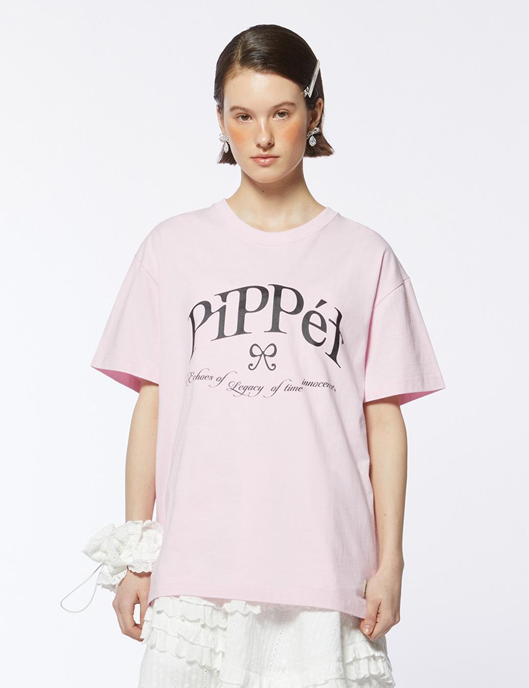 Ribbon Symbol T-shirt (light pink)