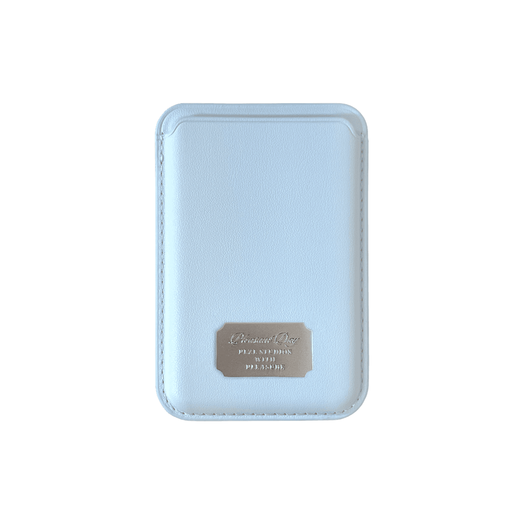 Magsafe Card Holder_Noir (Powder Blue)