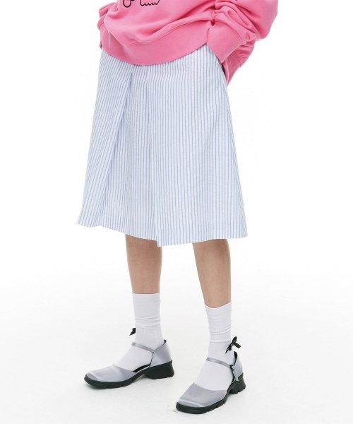 에이-인버티드 스커트_스트라이프