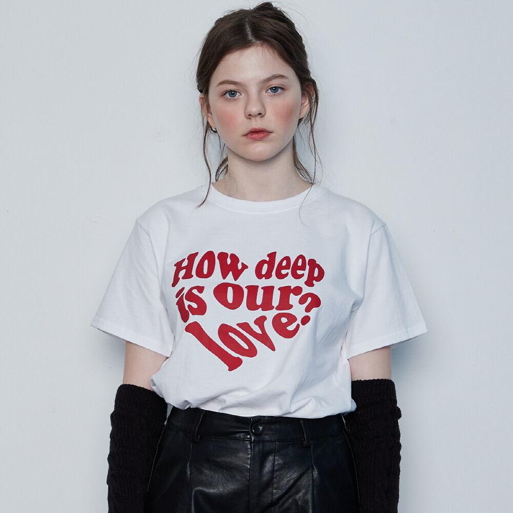 [ITZY 예지, 마마무 문별, 스테이씨 아이사 착용]IN LOVE TEE(WHITE)