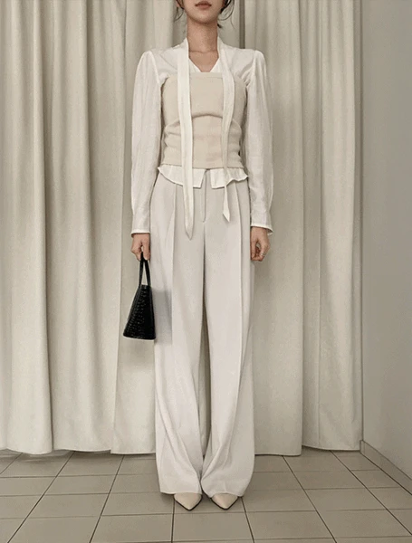 [평생입을슬랙스/입는순간길어지는][made]  프리미엄 드레시 원핀턱 와이드 슬랙스 (봄/가을/신상/데일리/데일리룩/출근룩/데이트룩/팬츠/바지/슬랙스/핀턱)