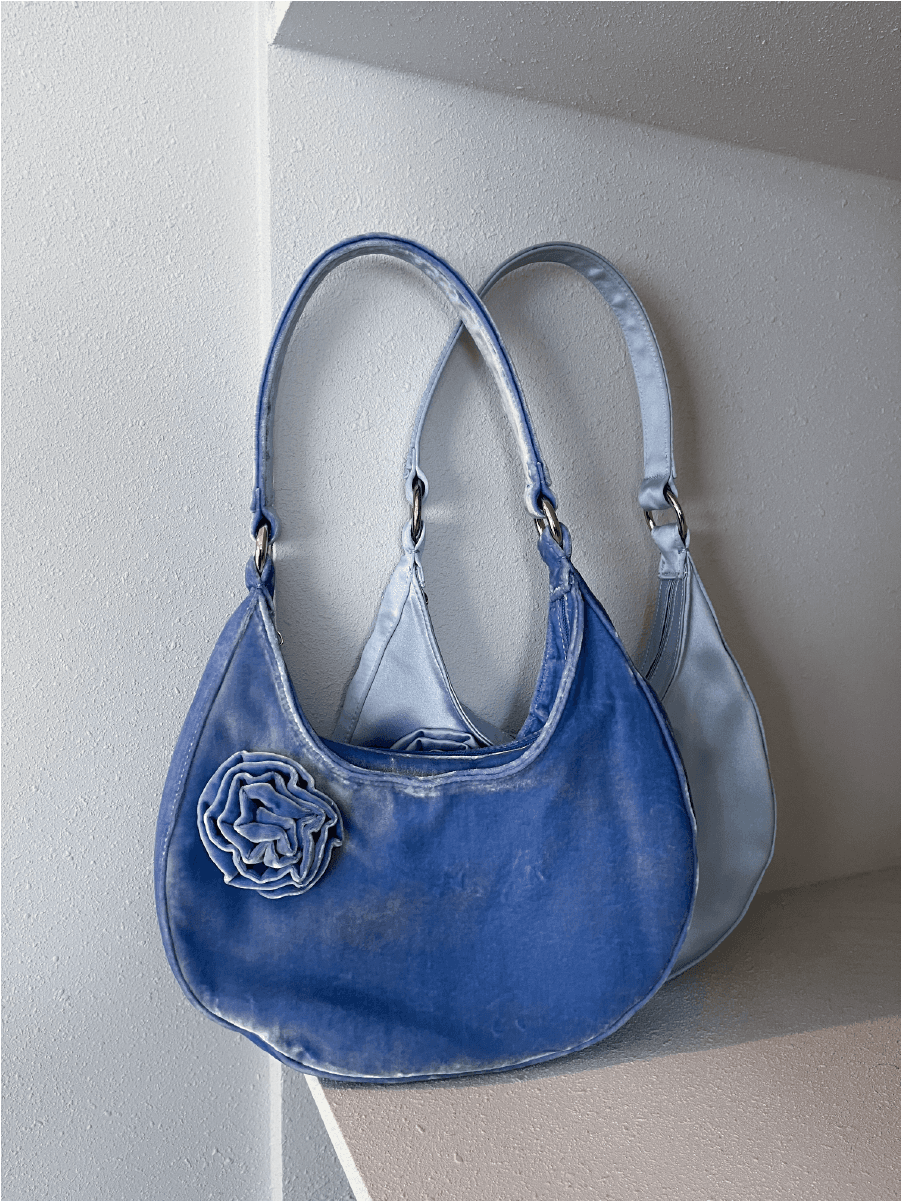 ★hai★ Edith Bag Velvet Blue 미라벨 Hai Edith Bag - Velvet Light Blue - 위시버킷