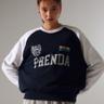 JUVENTUD COMBINATION RAGLAN SWEATSHIRT NAVY