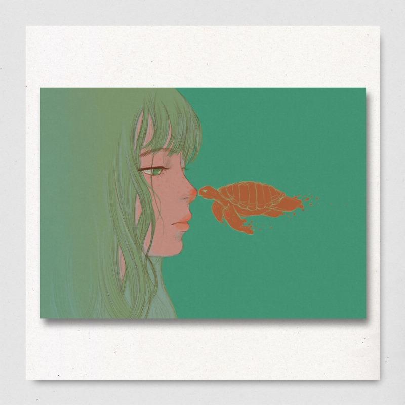 [제임스비] 거북이 엽서